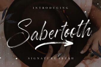 Sabertooth Signature Brush Font