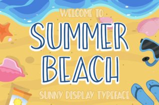 Summer Beach Display Font