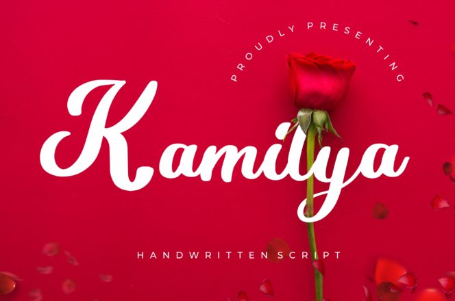 Kamilya Handwritten Script Font