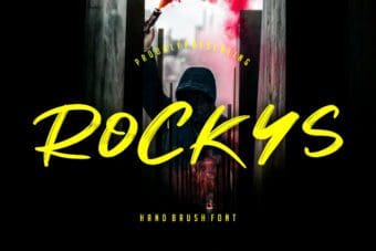 Rockys Brush Font
