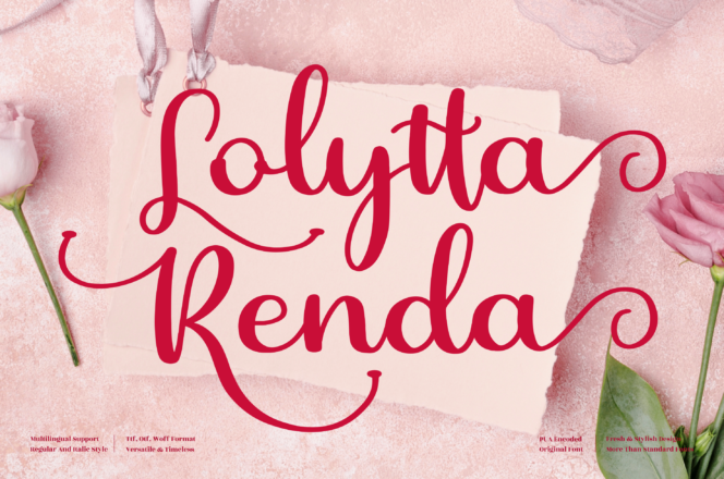 Lolytta Renda Calligraphy Font