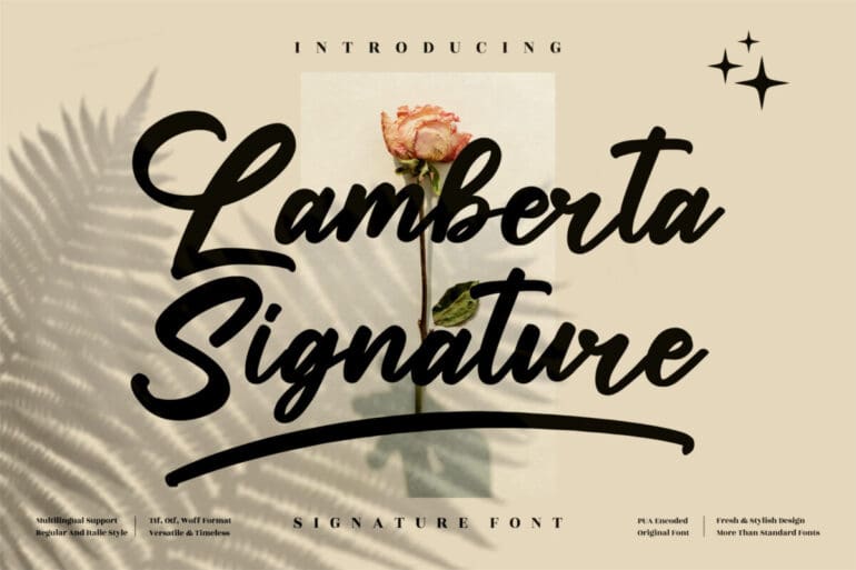 Lamberta Signature Font