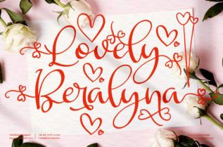 Lovely Beralyna Calligraphy Font