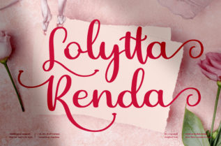 Lolytta Renda Calligraphy Font