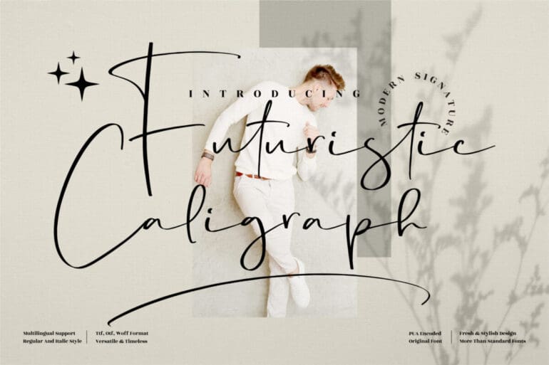 Futuristic Caligraph Signature Font