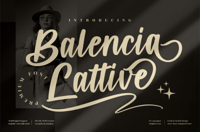 Balencia Lattive Script Font