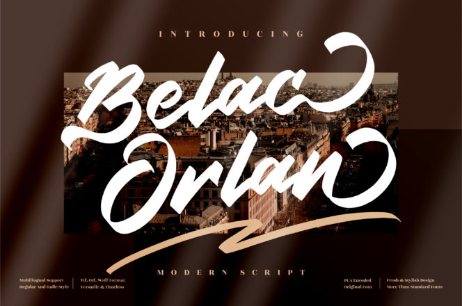 Belac Orlan Script Font