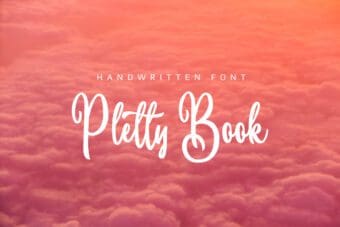 Pletty Book Handwritten Font