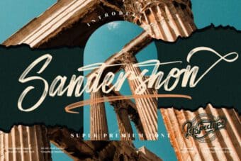 Sandershon Brushed Script Font
