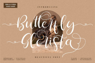 Butterfly Glorista Font