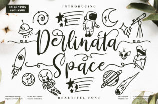 Derlinata Space Font