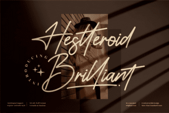 Hestteroid Brilliant Signature Font
