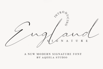 England Signature Font