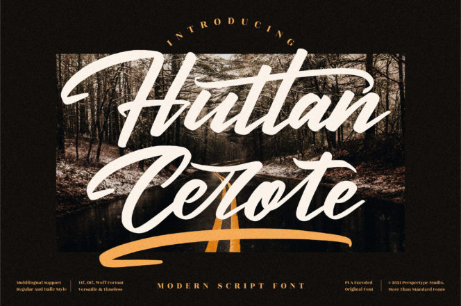 Huttan Cerote Script Font