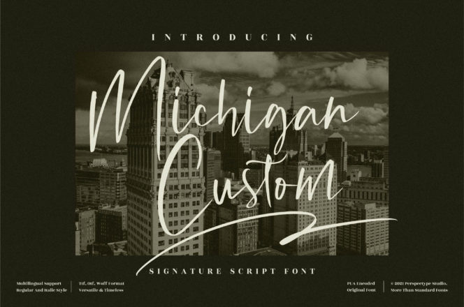Michigan Custom Font