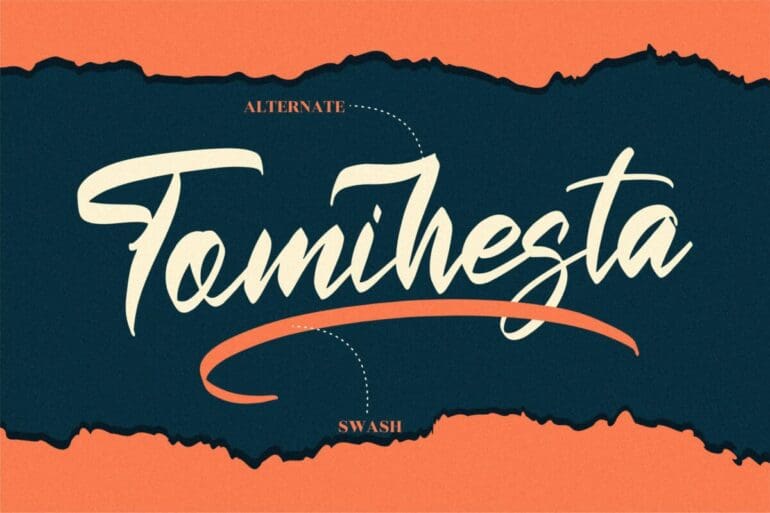 Tomihesta Brush Font 4