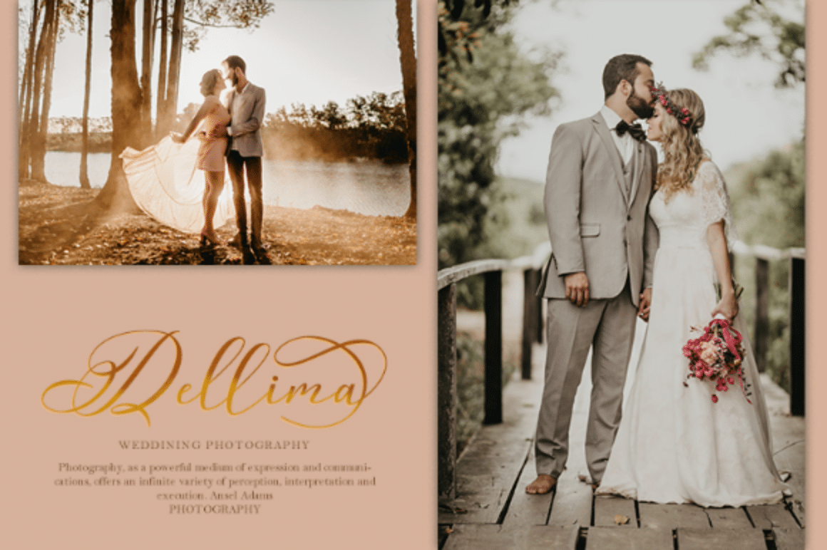 Dellima Calligraphy Font 1