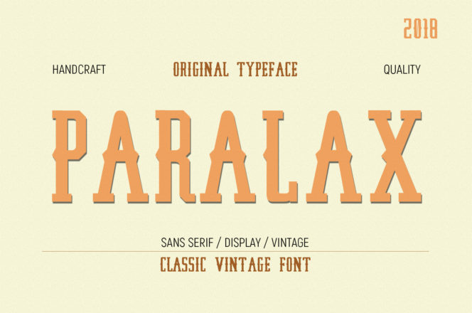 Paralax Display Font