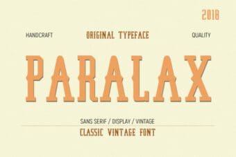 Paralax Display Font