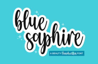Blue Saphire Font