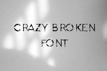 Crazy Broken Font