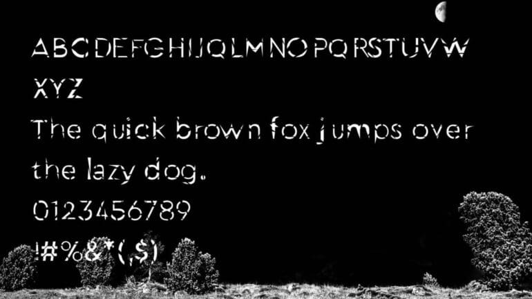 Crazy Broken Font 4
