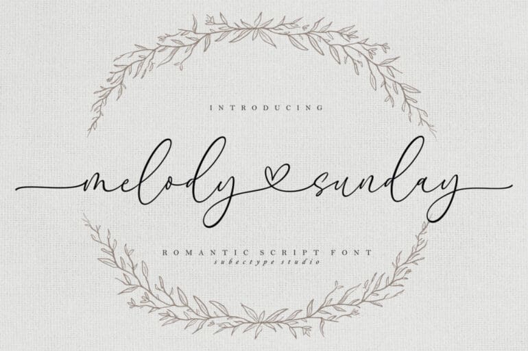 Melody Sunday Font
