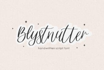 Blysnutter Font