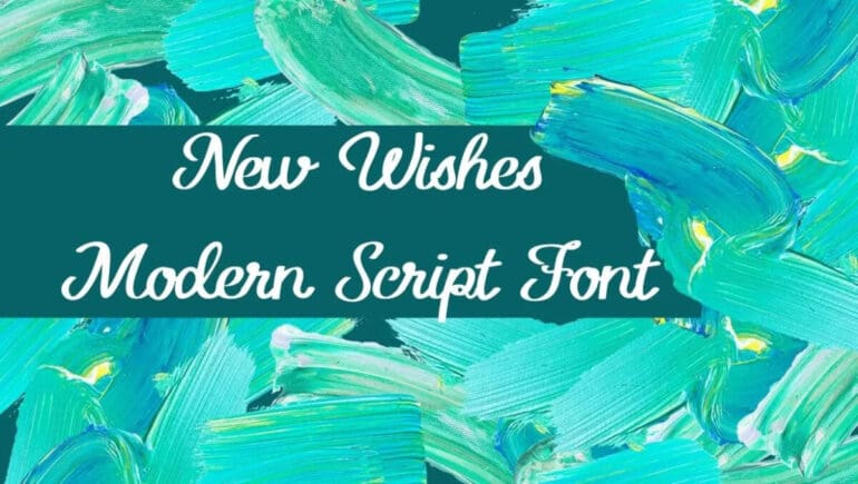 New Wishes Modern Script Font