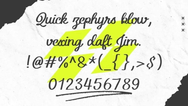 New Wishes Modern Script Font 4