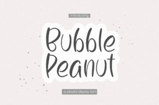 Bubble Peanut Font