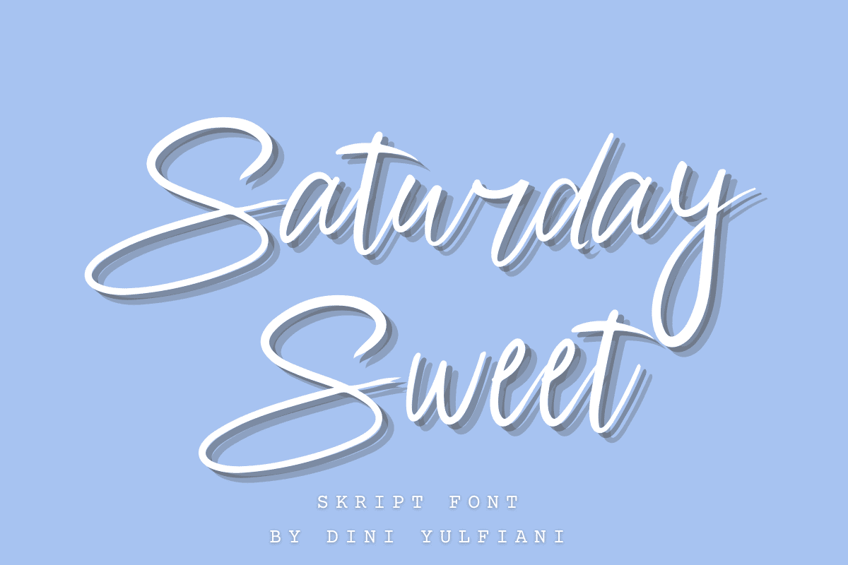Saturday Sweet Font