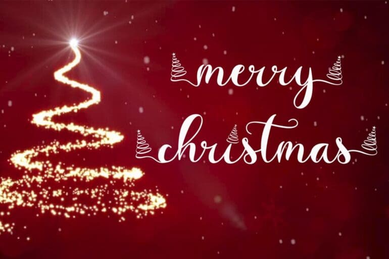 Christmas Glitter Font 1