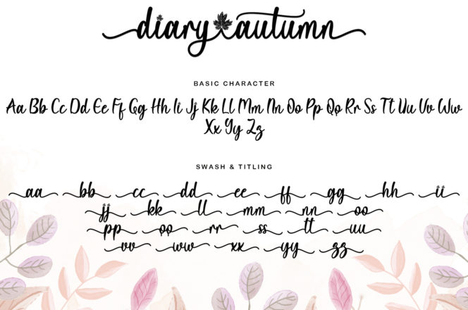 Diary Autumn Font