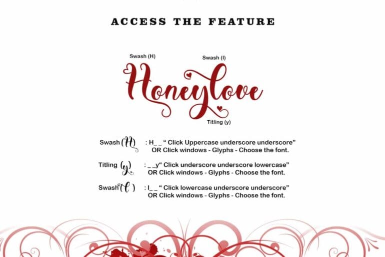 Thanks Lovely Font 1