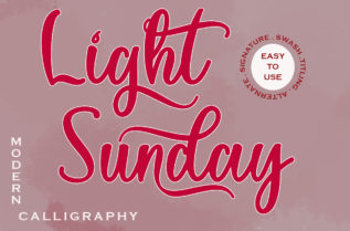 Light Sunday Font