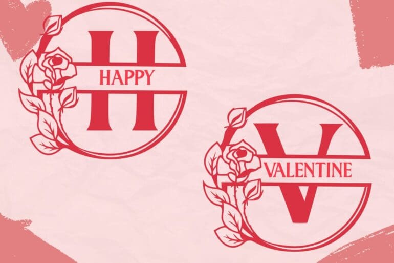 Lovely Valentine Monogram Font 1