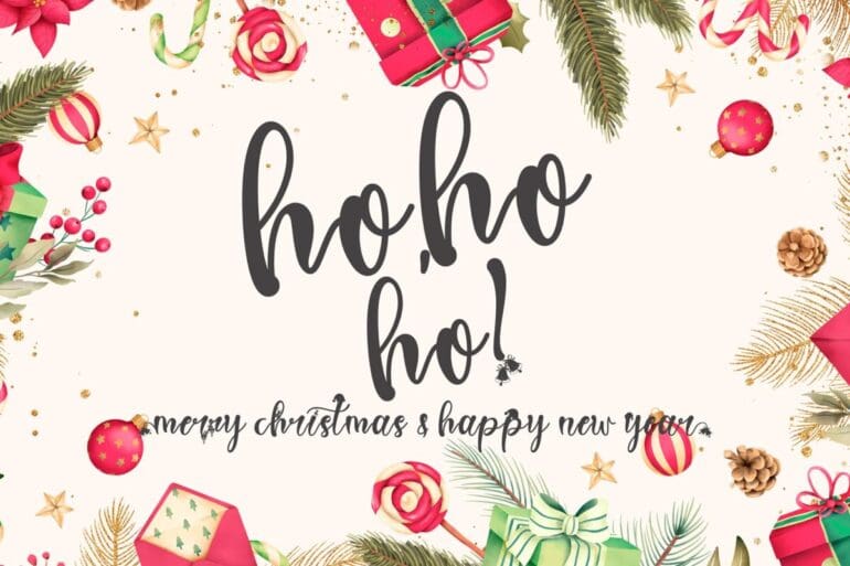 Sweet Christmas Monogram Font 2