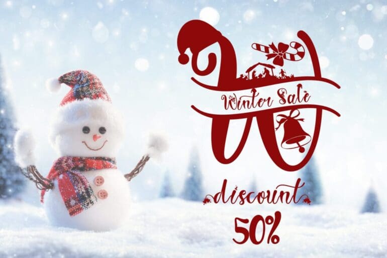 Sweet Christmas Monogram Font 3