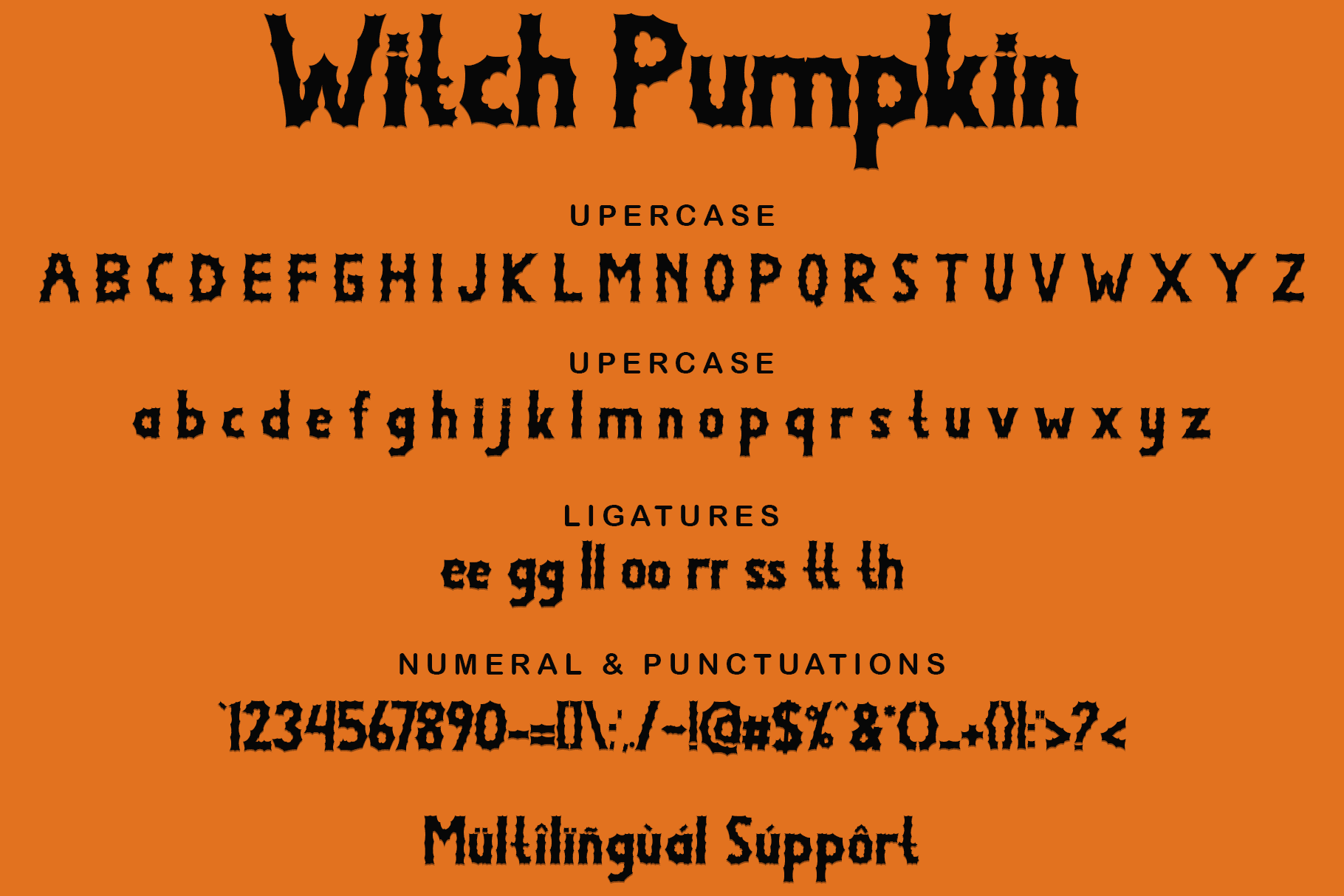 Witch Pumpkin Font 2