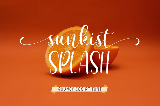 Sunkist Splash Font