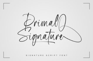Primal Signature Font