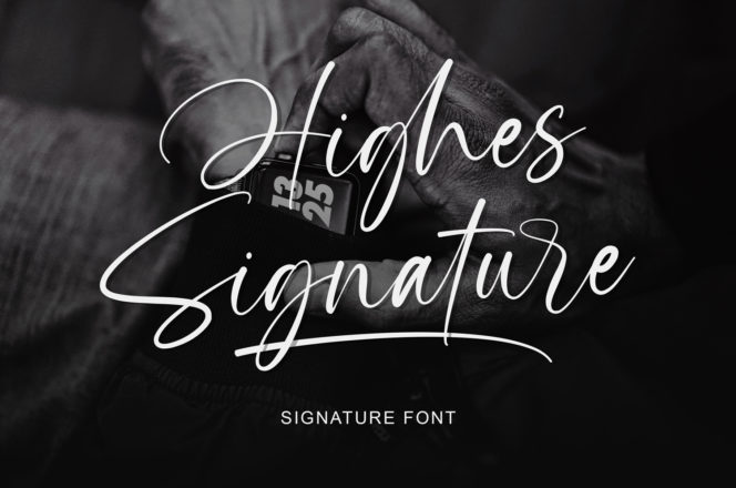 Highes Signature Font