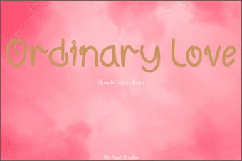 Ordinary Love Font