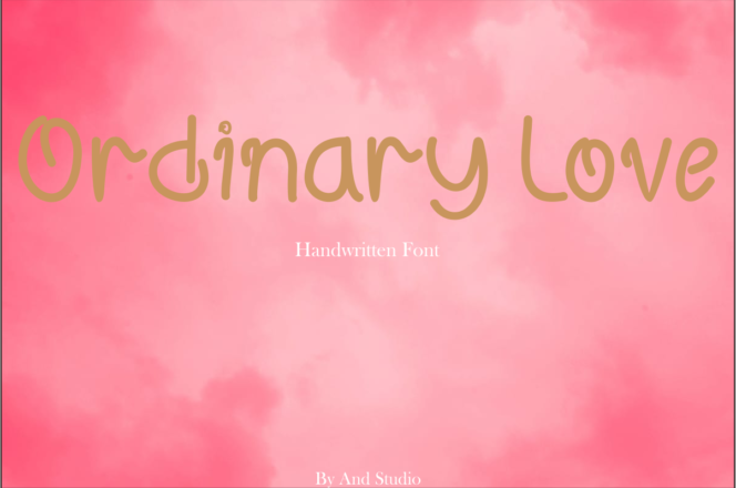 Ordinary Love Font