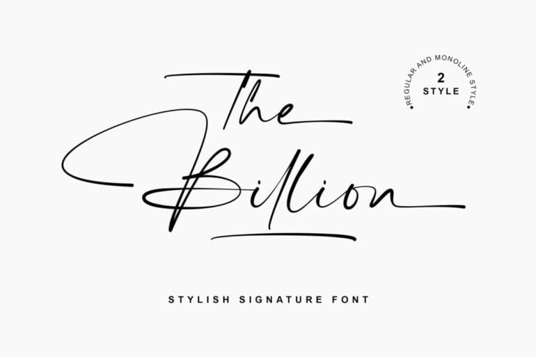The Billion Font