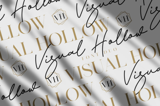 Visual Hollow Font