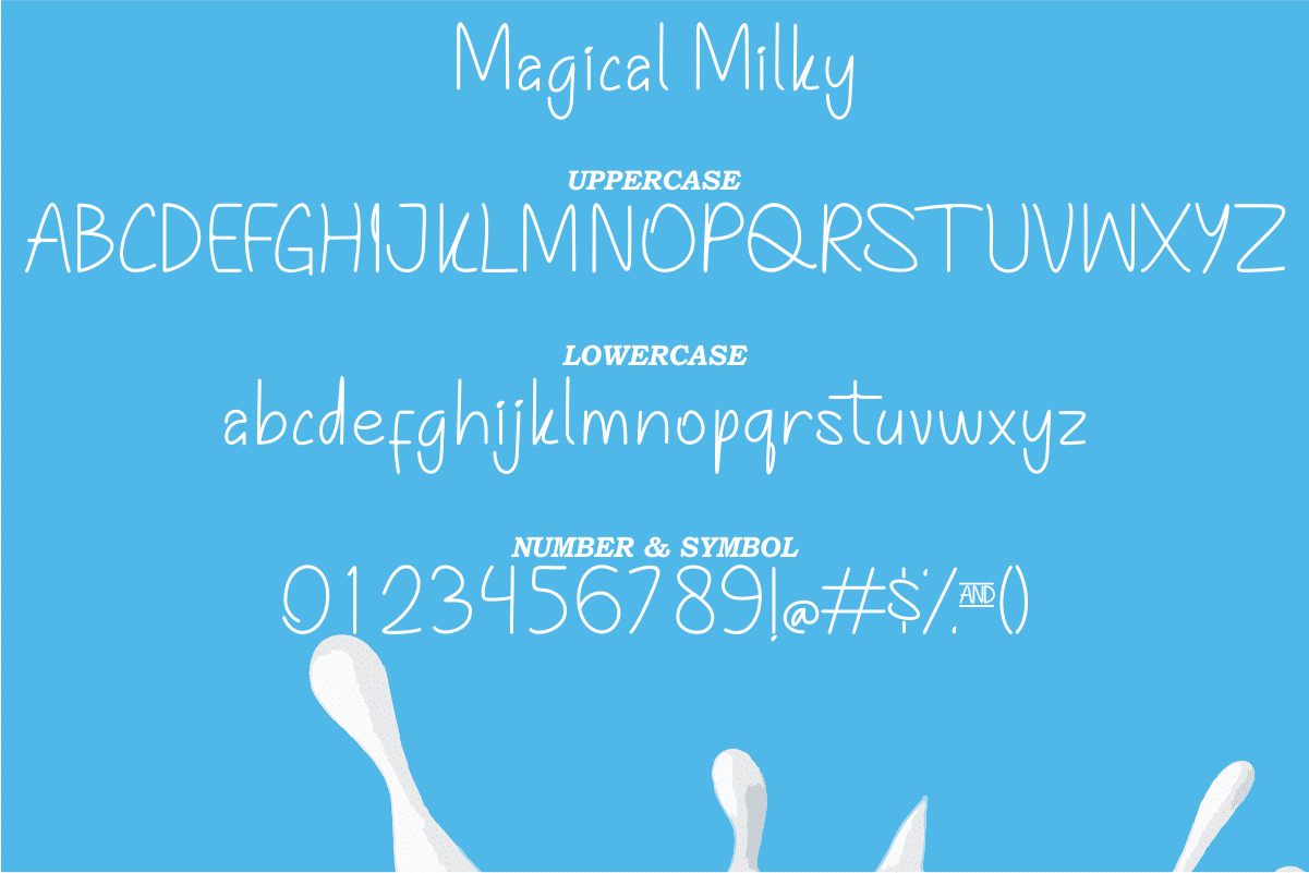 Magical Milky Font 4