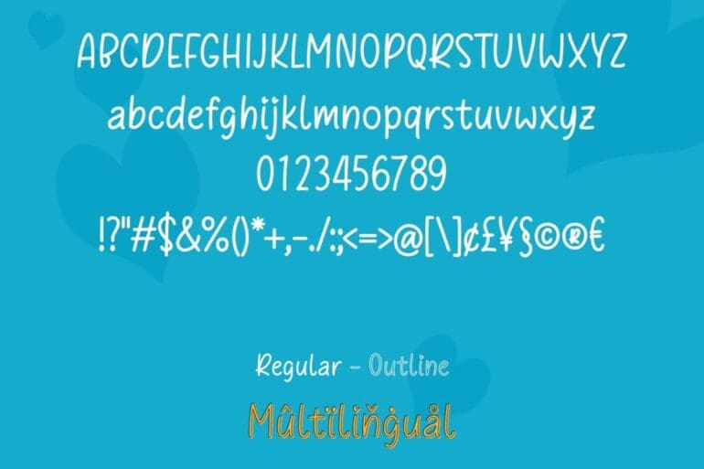 Trostie Love Font 4