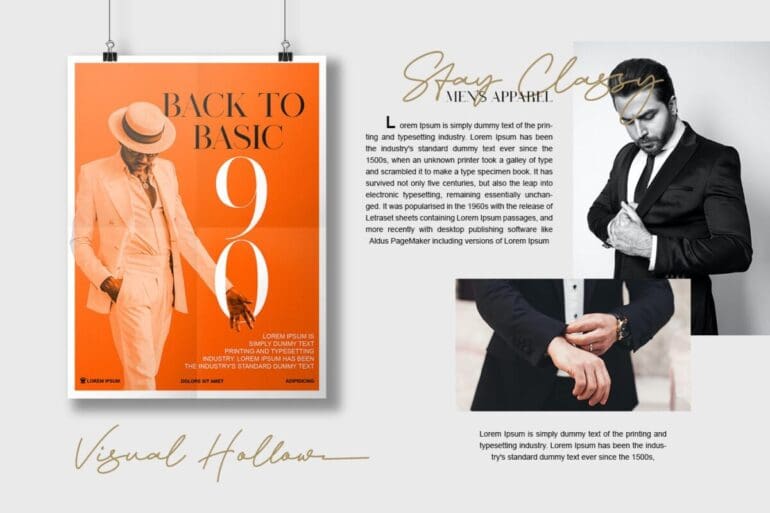 Visual Hollow Font 3